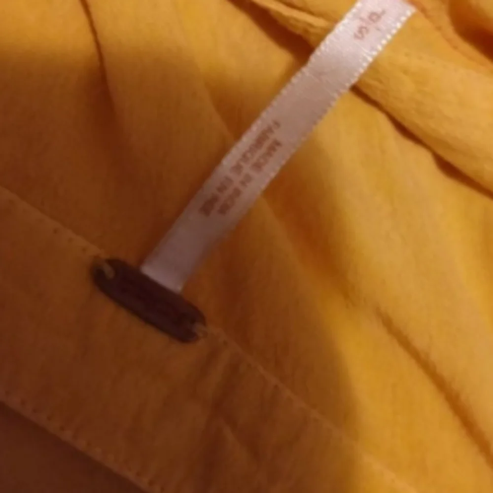 Free People Womens Mustard Yellow Front Tie Mini Dress Sz S